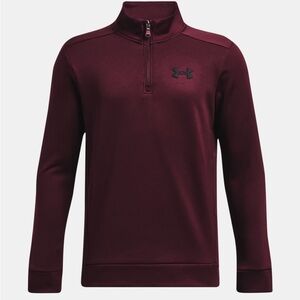 Boys' Armour Fleece ¼ Zip Dark Maroon. Large. New without tags.